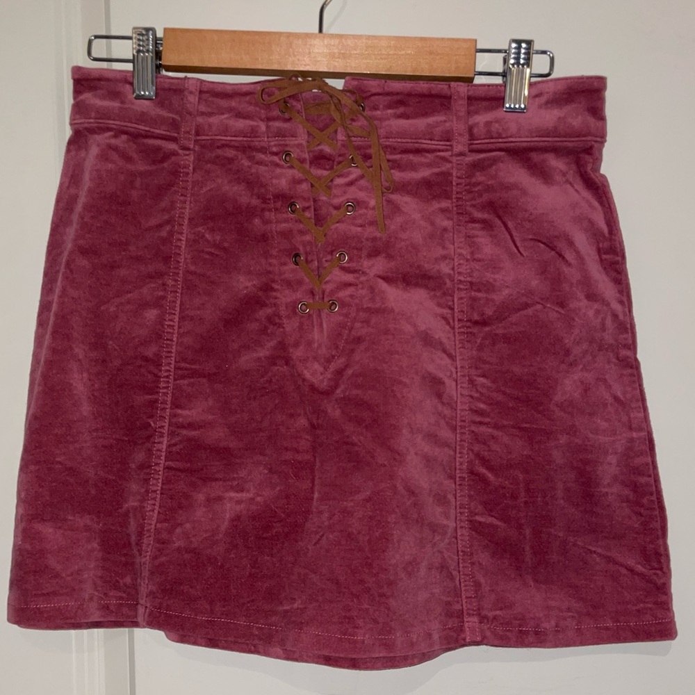 Forever 21 velvet skirt